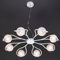 Люстра подвесная Eurosvet Camomile 70089/8 белый с серебром