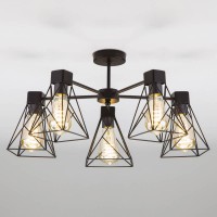Потолочная люстра Eurosvet Trappola 70107/5 черный