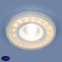 Точечный встраиваемый светодиодный светильник Elektrostandard 7020 MR16 WH/SL белый/серебро a036740