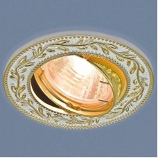 Точечный светильник Elektrostandard 713 MR16 WH/GD белый/золото Dugired