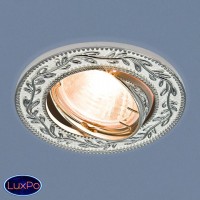 Точечный встраиваемый поворотный светильник Elektrostandard 713 MR16 WH/SL белый/серебро a031524