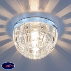 Точечный встраиваемый светильник со светодиодной подсветкой Elektrostandard 7246 G9 CH/CL хром/прозрачный a031473