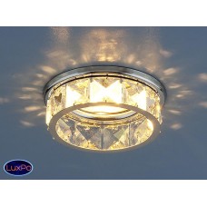 Светильник встраиваемый точечный с хрусталем Elektrostandard 7275 MR16 CH/CL хром/прозрачный a032281