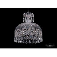 Подвесная люстра Bohemia Crystal Nikel 7715/30/Ni/Leafs