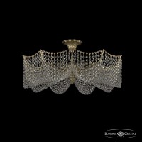 Люстра потолочная хрустальная Bohemia Crystal 77171/63/10 G