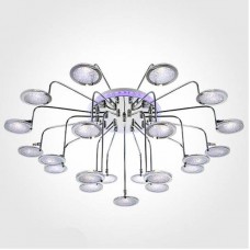 Люстра Eurosvet 80109/21 хром/синий+фиолетовый Spider