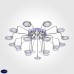 Люстра потолочная со светодиодной подсветкой Eurosvet Spider 80109/21 хром