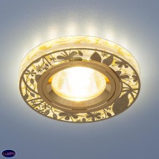 Встраиваемый точечный светильник с LED подсветкой Elektrostandard 8096 MR16 GD золото a032385