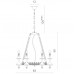 Подвесная люстра Divinare DORA 8121/01 LM-8 Подвесная люстра Divinare DORA 8121/01 LM-8