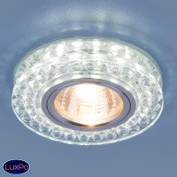 Точечный встраиваемый светодиодный светильник Elektrostandard 8381 MR16 CL/SL прозрачный/серебро a036604