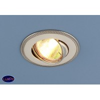 Точечный встраиваемый поворотный светильник Elektrostandard 870 MR16  PS/N перл. серебро/никель a032325