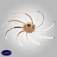 Люстра потолочная светодиодная Eurosvet Twist 90054/8 золото
