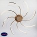 Люстра потолочная светодиодная Eurosvet Twist 90054/8 золото