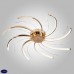 Люстра потолочная светодиодная Eurosvet Twist 90054/8 золото