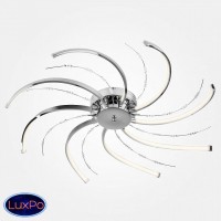 Люстра потолочная светодиодная Eurosvet Twist 90054/8 хром