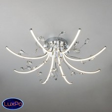 Светодиодная потолочная люстра с хрусталем Eurosvet Sacura 90087/8 хром