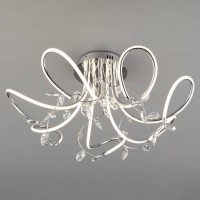 Люстра потолочная Eurosvet Irvine 90106/7 хром 97W