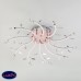 Люстра потолочная с подсветкой Eurosvet Willow 90128/10 хром 90W