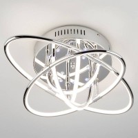 Светильник потолочный с подсветкой Eurosvet Jupiter 90132/7 хром 64W