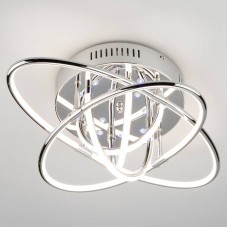Светильник потолочный с подсветкой Eurosvet Jupiter 90132/7 хром 64W