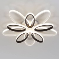 Светодиодный потолочный светильник с пультом управления Eurosvet Blade 90137/10 белый/чёрный