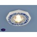 Керамический встраиваемый светильник Elektrostandard 9033 WH/BL керамика бело-голубой a025492 Керамический встраиваемый светильник Elektrostandard 9033 WH/BL керамика бело-голубой a025492