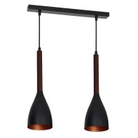 Подвесной светильник Luminex MUZA BLACK/GOLD DARK WOOD 9160