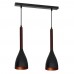 Подвесной светильник Luminex MUZA BLACK/GOLD DARK WOOD 9160