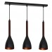 Подвесной светильник Luminex MUZA BLACK/GOLD DARK WOOD 9161