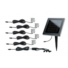 Комплект из 5 встраиваемых уличных светильников и солнечной батареи PAULMANN SPECIAL LINE SOLARMODUL FLOOR 93767
