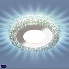 Встраиваемый светодиодный потолочный светильник с LED подсветкой Elektrostandard 9908 LED 8W CL прозрачный a039389