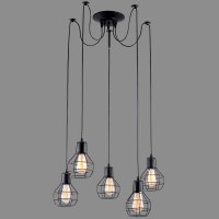 Светильник подвесной Arte Lamp Spider A1109SP-5BK