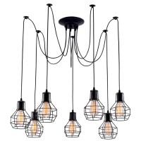 Светильник подвесной Arte Lamp Spider A1109SP-7BK