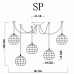 Светильник подвесной Arte Lamp Spider A1110SP-5WH