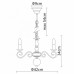 Люстра подвесная Arte Lamp Isabel A1129LM-5AB