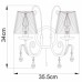 Бра Arte Lamp ROMANA SNOW A1743AP-2WH