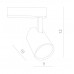 Светильник трековый светодиодный Arte Lamp A1810PL-1WH