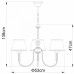 Подвесная люстра Arte Lamp Alice A3579LM-3AB