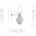 Бра Arte Lamp CARTWHEEL A4550AP-1CK