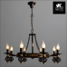 Подвесная люстра Arte Lamp CARTWHEEL A4550LM-8CK