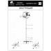 Торшер Arte Lamp A5008PN-3GO