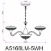 Люстра подвесная Arte Lamp Bern A5168LM-5WH