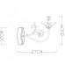 Бра Arte Lamp FAINA A5326AP-1WG