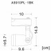 Шинный светильник Arte Lamp TRACK LIGHTS A5910PL-1BK