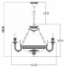 Люстра подвесная Arte Lamp Luisa A5966LM-6WG
