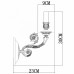 Бра Arte Lamp Luisa A7024AP-1WG