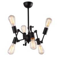 Люстра потолочная Arte Lamp Roots A9190LM-6BK
