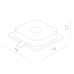 Встраиваемый светильник Arte Lamp INVISIBLE A9214PL-1WH
