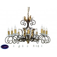 Подвесная люстра Elstead Lighting AMARILLI AML10 BR/GLD