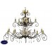 Подвесная люстра Elstead Lighting AMARILLI AML15 BR/GLD